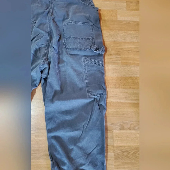 Carhartt RUGGED FLEX® RELAXED FIT‎ CANVAS BIB OVERALL 40x30 Gravel - Picture 10 of 13